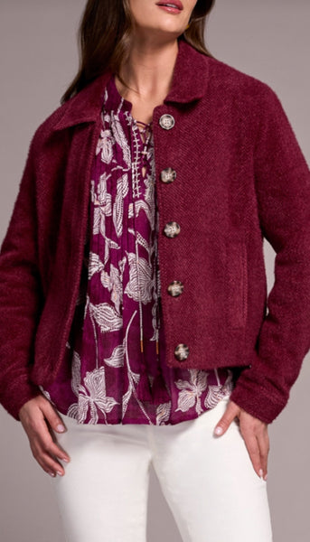 Long Sleeve Button Front Lined Jacket