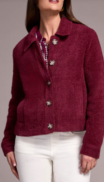 Long Sleeve Button Front Lined Jacket