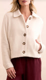 Long Sleeve Button Front Lined Jacket
