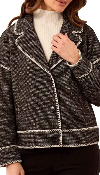 Long Sleeve Button Front Coat