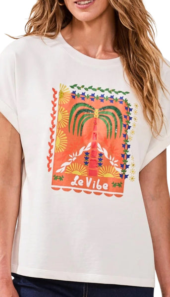 Crew Dolman Sleeve With Beaded Detail