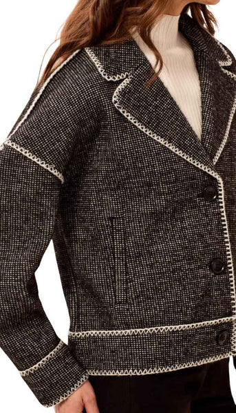 Long Sleeve Button Front Coat