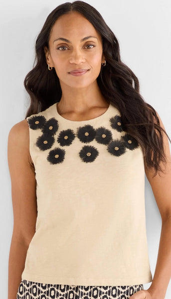 Organza Applique Tank