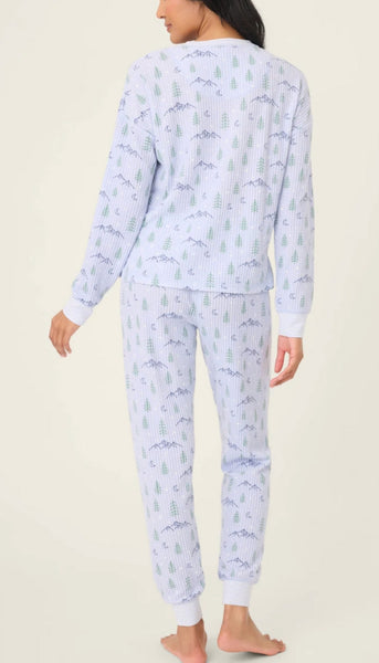 Pj Set-Ski Jammies Pine Trees