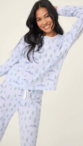 Pj Set-Ski Jammies Pine Trees