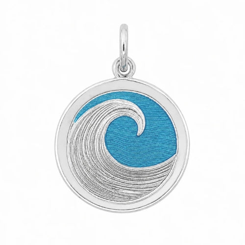 Medium Pendant-Wave Sterling Silver