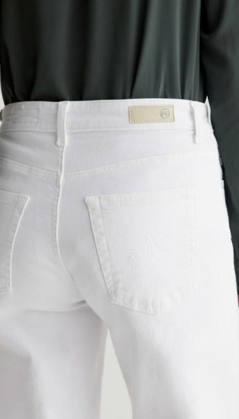 Saige Wide Leg Crop - Gallery White