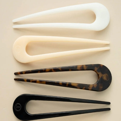 French Hair Clip-Jet Black