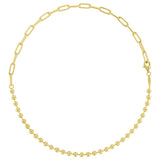 Split Chain-Oval & Ball 5Mm - Gold