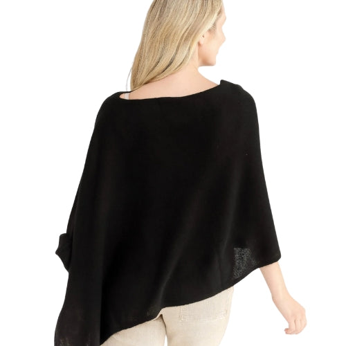 Draped Dress Topper - Ebony