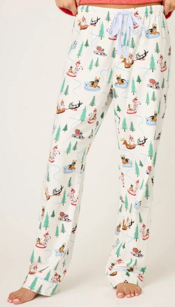 Pj Pant Flannels-Xmas Dogs