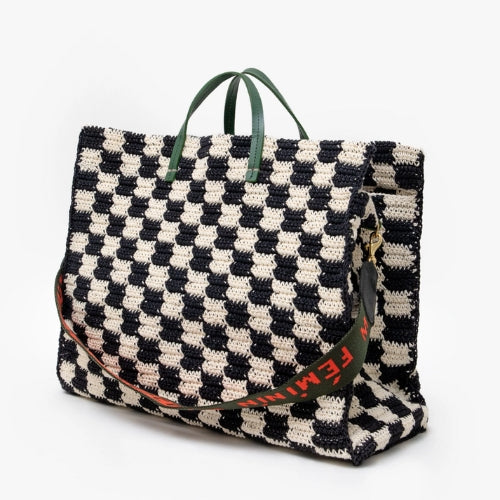 Summer Simple Tote-Crochet Checkers