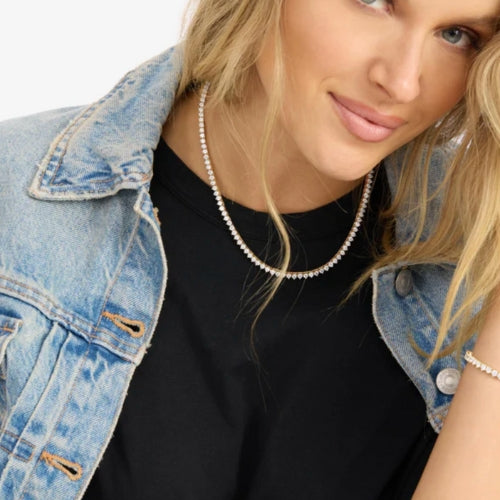 Not Your Basic Tennis Necklace
