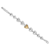 Cascade Heart Bracelet