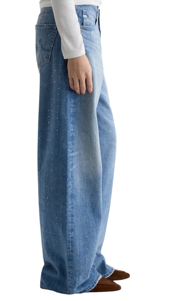 Adria-Low Rise Wide Leg - Stockholm Snowdrift