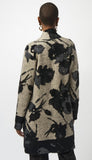 Abstract Jacquard Long Cardigan