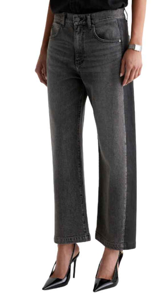 Hattie-High Rise Barrel - Tuxedo