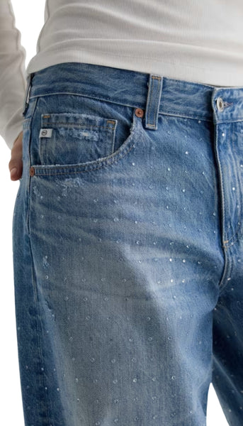 Adria-Low Rise Wide Leg - Stockholm Snowdrift