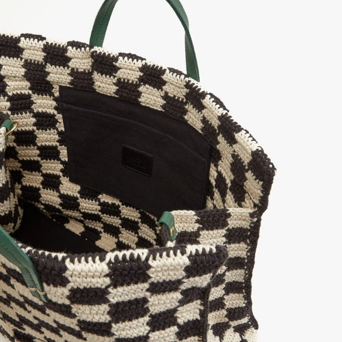 Summer Simple Tote-Crochet Checkers