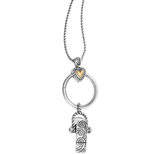 Heart Charm Badge Clip