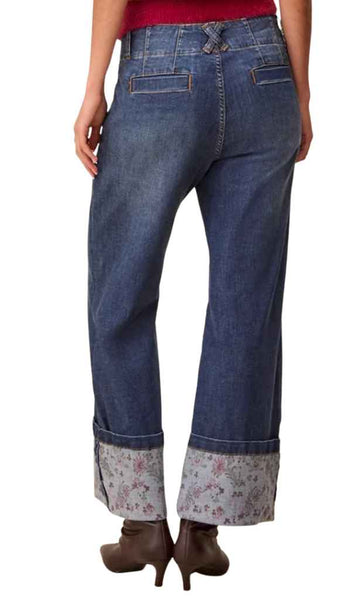 Audrey Palazzo With Printed Cuff