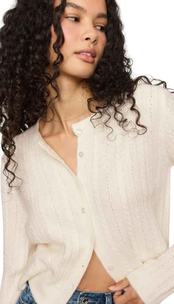 Medina Pointelle Cardigan