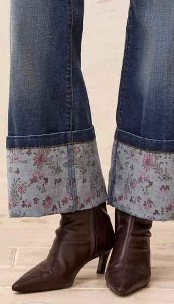 Audrey Palazzo With Printed Cuff