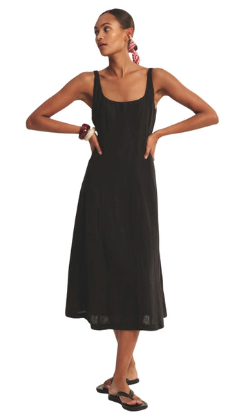 Square Neck Sleeveless Dress