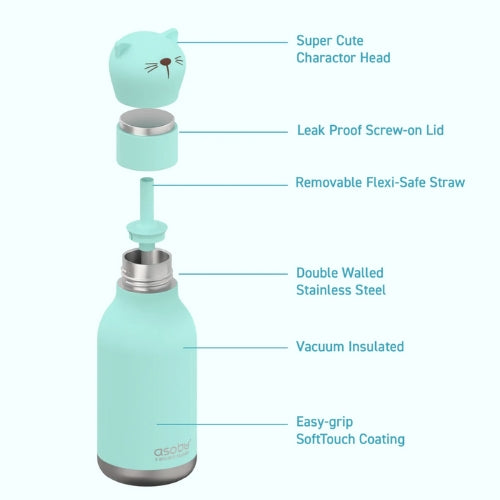 Bestie Cat Water Bottle 16 Ounces