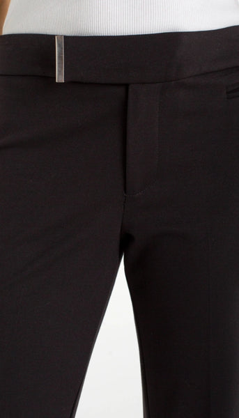 Crop Flare With Extended Tab