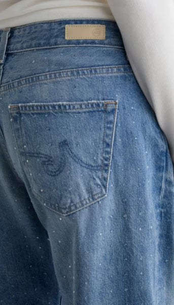 Adria-Low Rise Wide Leg - Stockholm Snowdrift