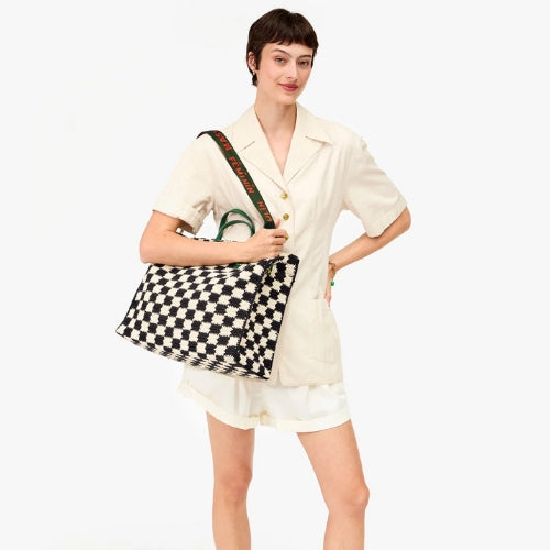 Summer Simple Tote-Crochet Checkers