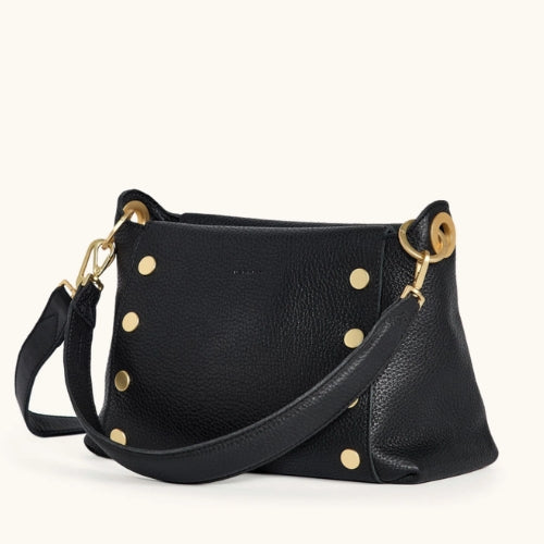 Bryant Medium-Black Brushed Gold - Red Zip