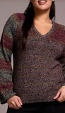Long Sleeve V Neck Sweater