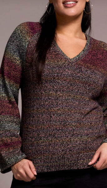 Long Sleeve V Neck Sweater