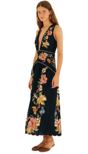 Maria Floral Midi Dress