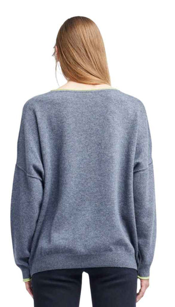 Naomi Oversize V-neck Cashmere Sweater