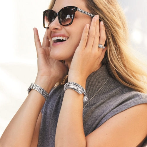 Pretty Tough Droplet Hinged Bangle