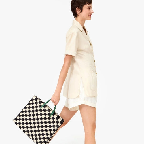 Summer Simple Tote-Crochet Checkers