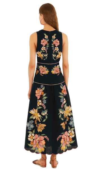 Maria Floral Midi Dress