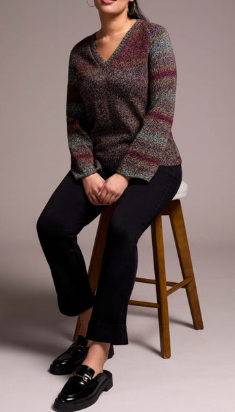 Long Sleeve V Neck Sweater