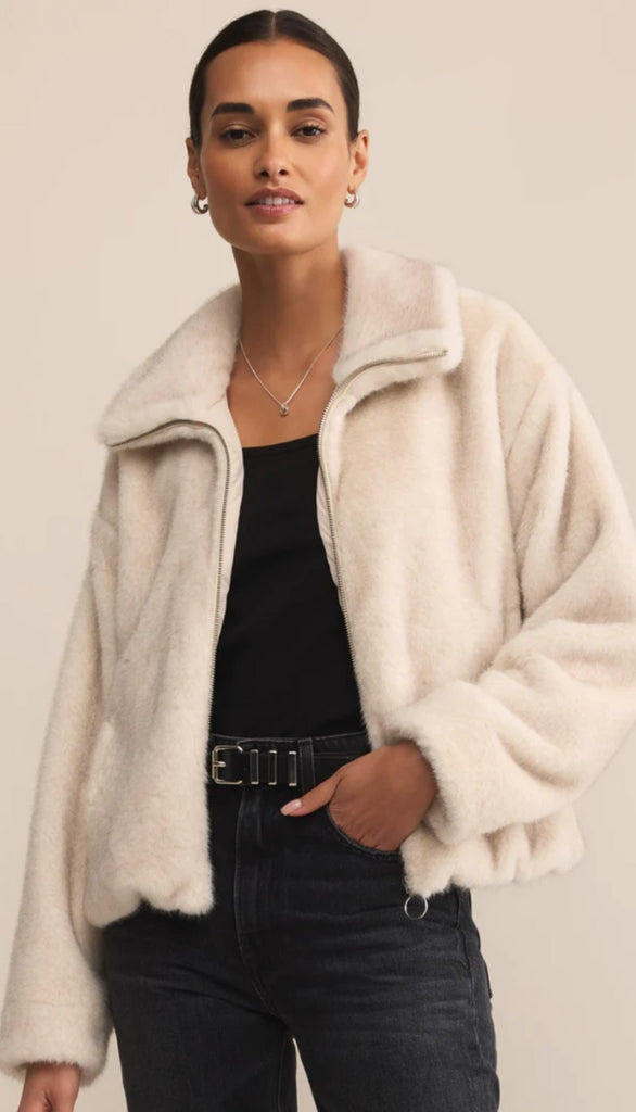 Amethyst Faux Fur Jacket