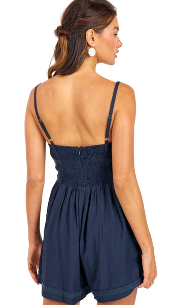 Percy Lace Trim Romper