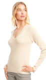 Ribbed V Neck Sweater