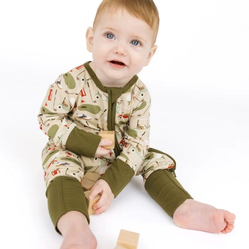 Tee Time Golf Baby Pajamas 3-6M