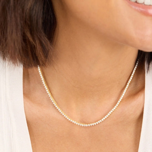 Baby Not Your Basic Tennis Necklace