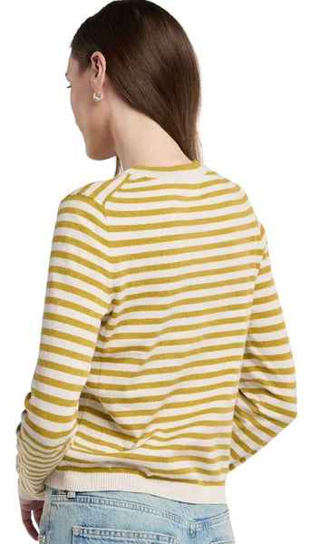 Long Sleeve Stripe Crewneck Sweater
