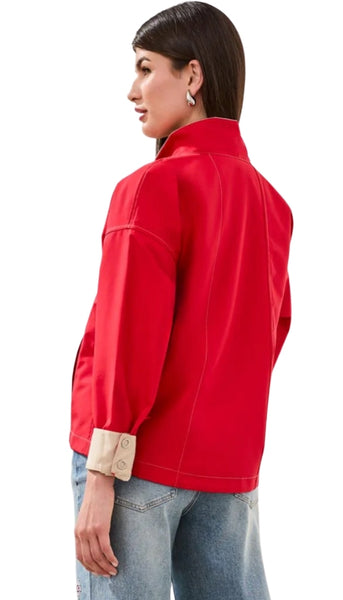 Long Sleeve Snap Front Reversible Jacket