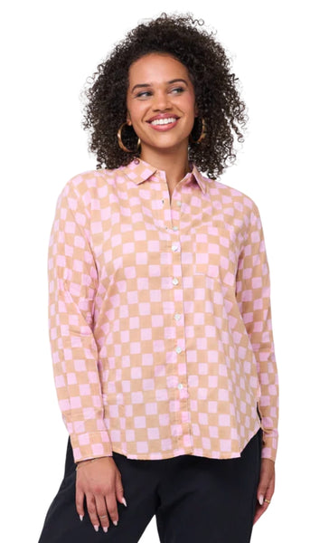 Good Boyfriend Shirt Checkerboard