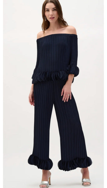 Georgette Off Shoulder Pleated